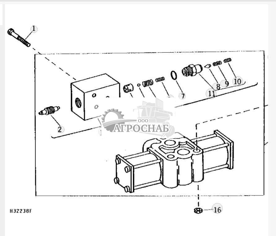 Leveling Valve (Sidehill) 